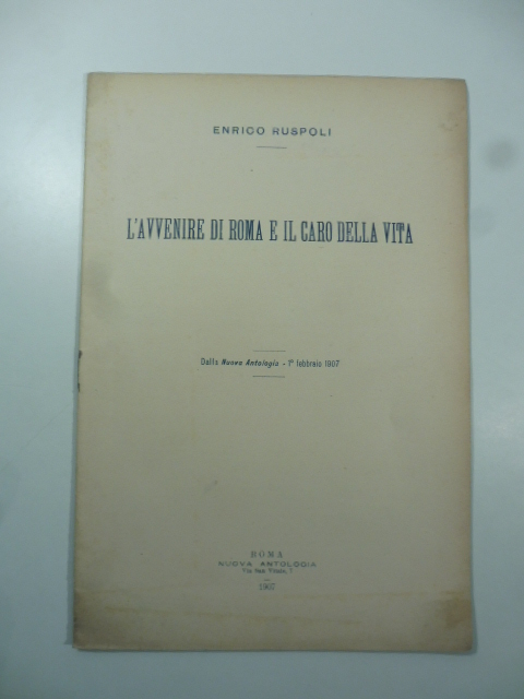 L'avvenire di Roma e il caro della vita